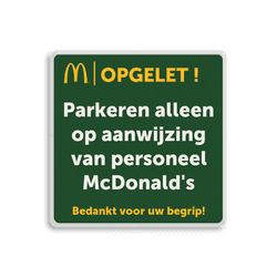 Informatiebord 1-1 McDonald's - Tekstbord
