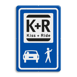 Informatiebord KISS & RIDE - pictogrammen