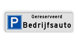 Parkeerplaatsbord Parkeren Gereserveerd + eigen tekst