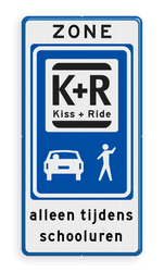 Informatiebord ZONE KISS & RIDE - pictogrammen