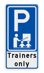 Verkeersbord RVV E08 trainers