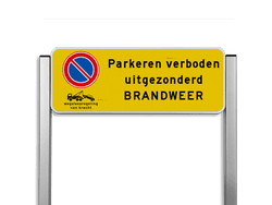 Parkeerplaatsbord unit TS6 - E01 + wsr + 800x300mm