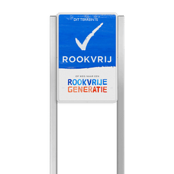 Portaalsysteem voor Rookvrij terrein - standaard informatiebord