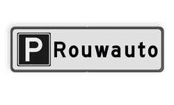 Parkeerplaatsbord Parkeren Rouwauto
