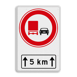 Verkeersbord RVV F03OB411 met ondertekst