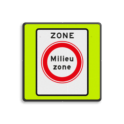 Verkeersbord RVV C22azbf - zone - Gesloten voor vervuilende vrachtauto's