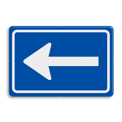 Verkeersbord RVV C04 - Eenrichtingsweg (volgen)