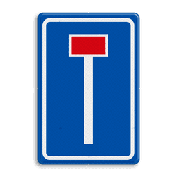 Verkeersbord RVV L08 - Doodlopende weg