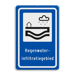 Verkeersbord RVV L307b - Regenwaterinfiltratiegebied