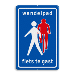 Verkeersbord RVV L55b - Wandelpad
