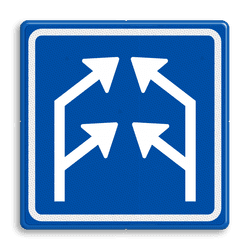 Verkeersbord RVV L04-2 - Pijlbord
