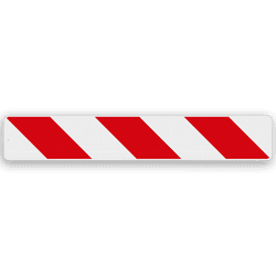 Schrikhekplank 1200x200mm - LINKS - klasse 3