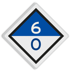Treinlengtebord - RS 304c - Reflecterend