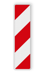 Geleide baak 200x800mm - RECHTS - Reflecterend