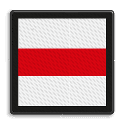 Afsluitbord - RS 243 - 500x500mm - Reflecterend
