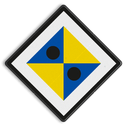 ATB-naderingsbord - RS 328a - 500x500mm - Reflecterend
