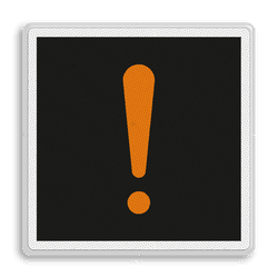 Attentiebord Lichtsein buiten dienst - RS 350 - 500x500mm - Reflecterend