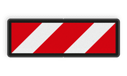 Facultatief stopbord - RS 301b - 650x220mm - Reflecterend