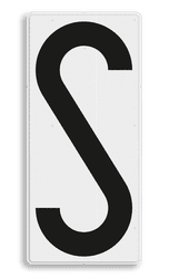 Verkenbord - RS 305 - 440x980mm - Reflecterend