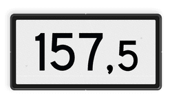 Spoorwegbord KM RS-HKM