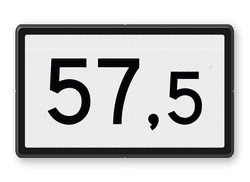 Spoorwegbord KM RS-HKM