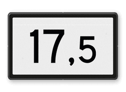 Spoorwegbord KM RS-HKM
