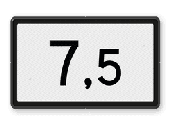 Spoorwegbord KM RS-HKM