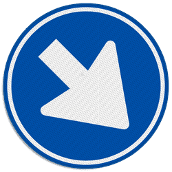 Verkeersteken RVV D02 - Rijrichting