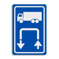 Inritbord BT15bl - vrachtwagens linksom