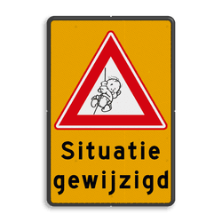 Informatiebord - baby geboren - eigen tekst