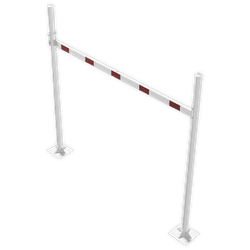 Limiteur de hauteur variable 1,8 - 2,8 mètres avec montants Ø102mm - Version fixe