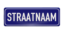 Straatnaambord aluminium DOR 600x200mm - type Binnenstad