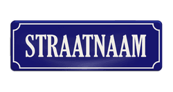 Straatnaambord aluminium DOR 600x200mm - type Binnenstad