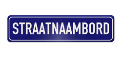 Straatnaambord aluminium DOR 800x200mm - type Binnenstad