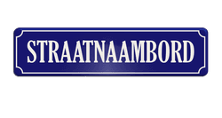 Straatnaambord aluminium DOR 800x200mm - type Binnenstad
