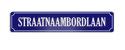 Straatnaambord aluminium DOR 1000x200mm - type Binnenstad