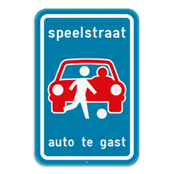 Informatiebord speelstraat
