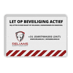 Informatiebord - Buurtbeveiliging + Relians