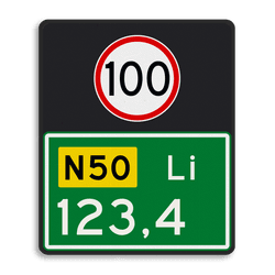 Verkeersteken BB09-01-100-l