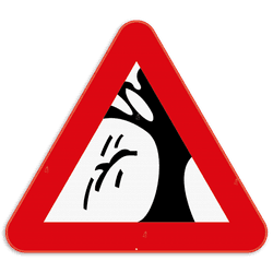 Verkeersbord SB250 - Vallende takken