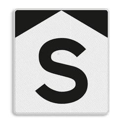 ‘S’-bord - RS 301 - Reflecterend