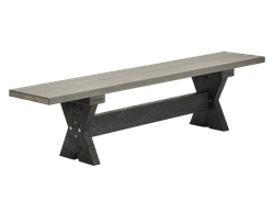 Banc public sans dossier - Bicolor - Modèle Cross