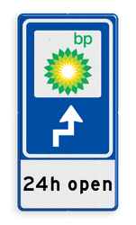 Bewegwijzering LOGO + tekst | BW101 + pijlfiguratie