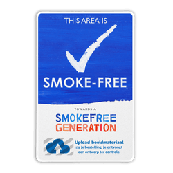 Informatiebord + eigen logo - Smoke-free Generation