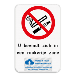 Rookverbod - Eigen tekst - Eigen logo