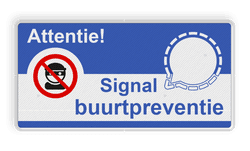 Signal buurtpreventie borden