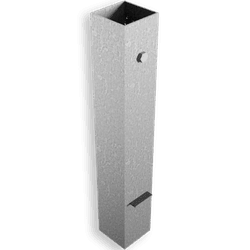 Manchon de sol 80x80x500mm pour poteau amovible 70x70mm