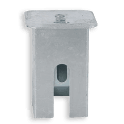 Cache avec fermeture à ressort pour manchon de sol pour bornes de stationnement amovibles