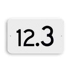 Spoorwegbord KM RS-HM