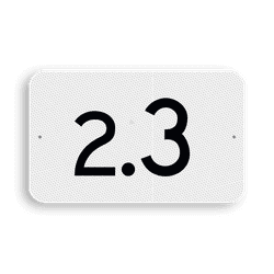 Spoorwegbord KM RS-HM